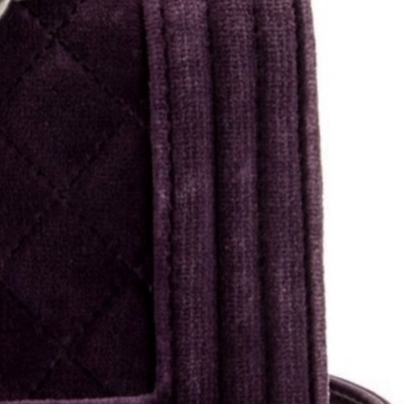 CHANEL Velvet Quilted Small Boy Flap Purple - Picture 12 of 15